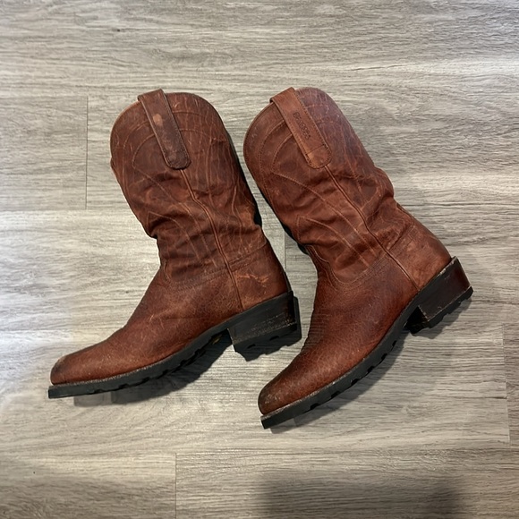 Preowned Tecovas THE BANDERA BOVINE Leather Riding Boot Men Sz 8 D - Picture 3 of 9